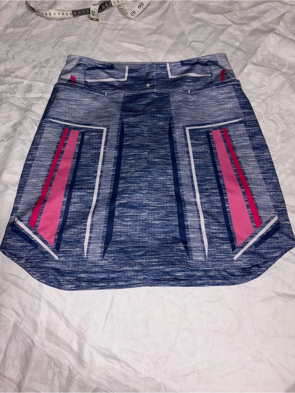 HTF Like new Lucky in Love Blue pink Tennis Skort